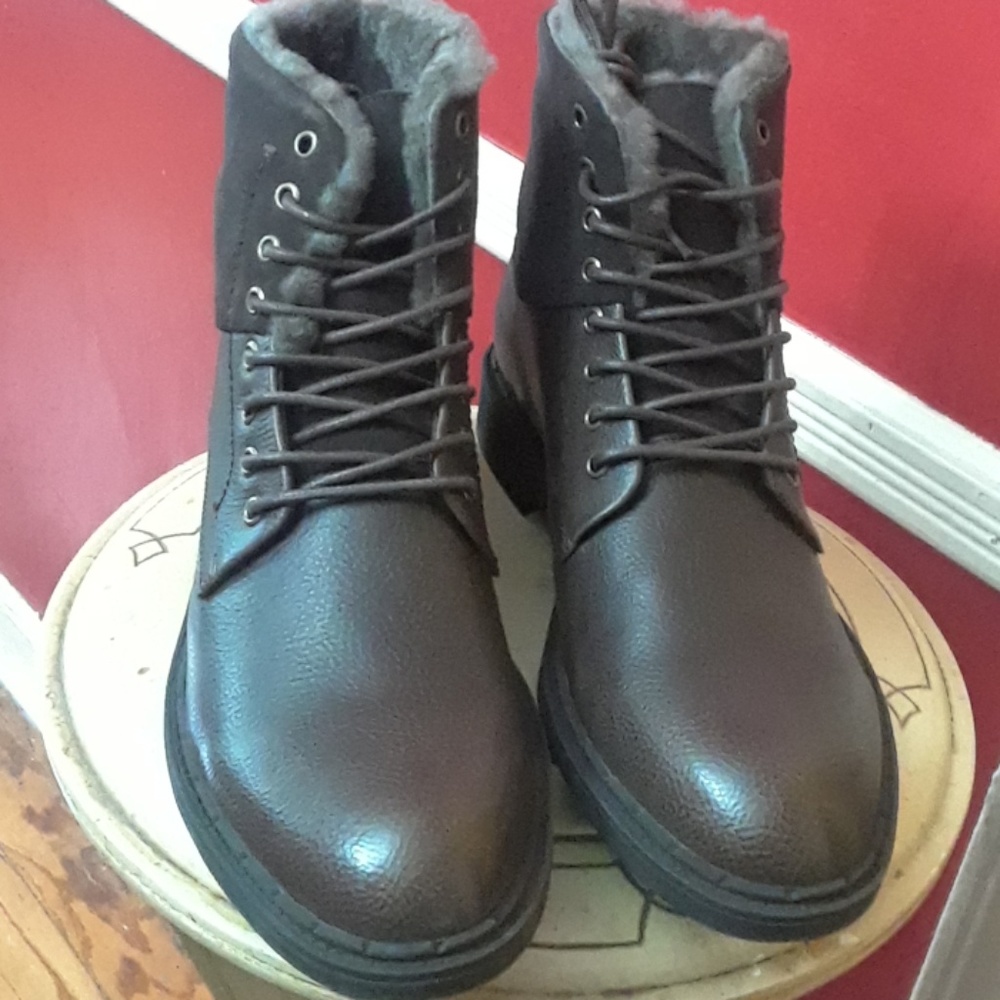 New Robert Wayne Leather Shearling Lined Ankle Bo… - image 2